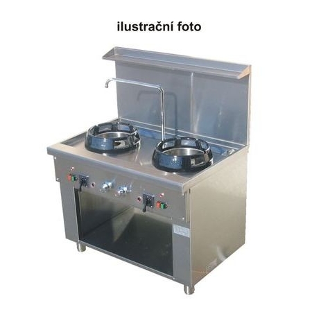 Plynový WOK sporák monoblok CC/02 1500 x 700 mm