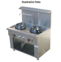 Plynový WOK sporák monoblok CC/02 1500 x 700 mm