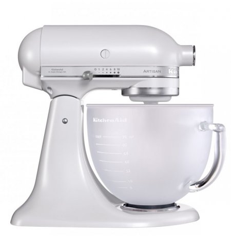 Robot kuchyňský KitchenAid Artisan 5KSM156 matně perlová 4,83 ltr.skleněná nádoba 