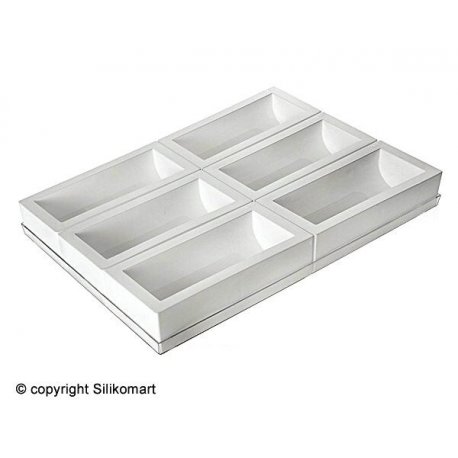 Forma TortaFlex BUCHE na 6ks dortů Tunel 250x90x70mm, sada vč.plata 60x40cm