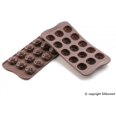 Forma na čokoládu silikonová EasyChoc 15x Růže