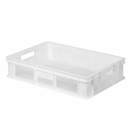 Přepravka na těstoviny perforovaná 60x40x13cm, bílá 