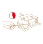 Vaflovač elektrický KRAMPOUZ, 5x Srdce, sklopný 180°, madlo I, EasyClean