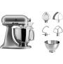 Robot kuchyňský Artisan KitchenAid 5KSM175 stříbrná 4,83 ltr.