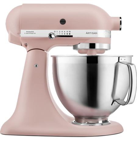 Robot kuchyňský Artisan KitchenAid 5KSM185 růžové peří 4,83 ltr.