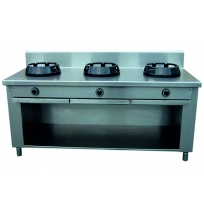 Čínský plynový sporák WOK modul CC/03 1500x700x850 mm