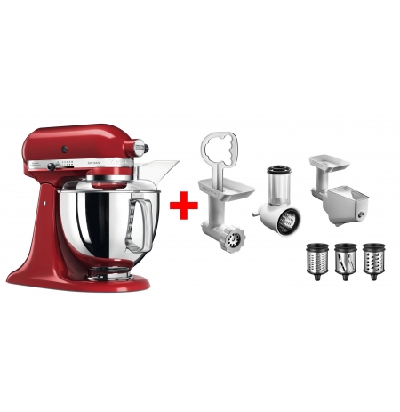 Robot kuchyňský Artisan KitchenAid 5KSM175PSEER + Balíček 5KSM2FPPC