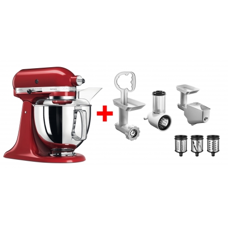 Robot kuchyňský Artisan KitchenAid 5KSM175PSEER + Balíček 5KSM2FPPC