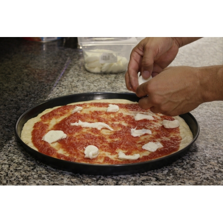 Plech na pizzu ocelový kulatý 34 cm