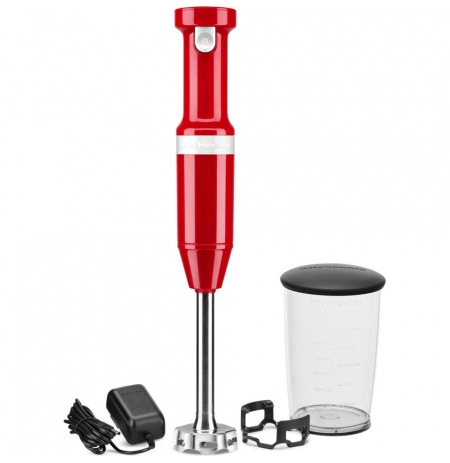 Bezdrátový tyčový mixér 5KHBBV53EER KitchenAid královská červená