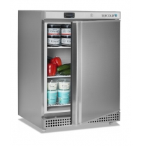 Chladící skříň Tefcold UR 200 X1, plné dveře, nerez