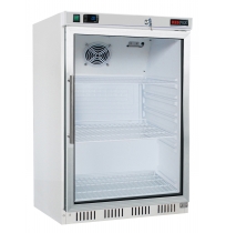 Lednice DR 200 G RedFox, prosklené dveře, bílé opláštění