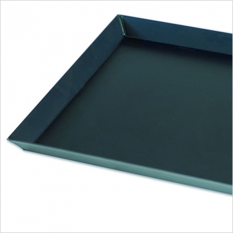 Plech na pizzu ocelový 60x40x3cm, rozšířený okraj