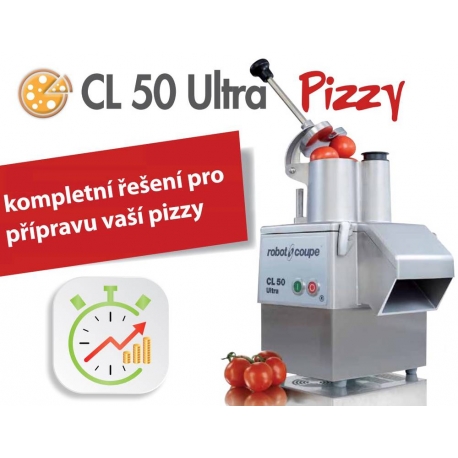 Krouhač zeleniny Robot Coupe CL 50 ULTRA Pizza 230 V a 3 disky (2027)