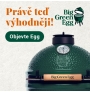 Gril Big Green Egg Medium s pojízdným stojanem