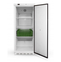 Chladnička na přepravky DRR 600 RedFox, plné dveře, bílé opláštění