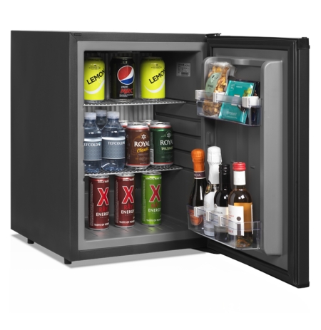 Minibar Tefcold TM 42 plné dveře, černé opláštění