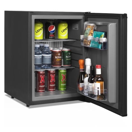 Minibar Tefcold TM 42 plné dveře, černé opláštění