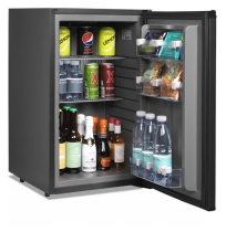 Minibar Tefcold TM 52 plné dveře, černé opláštění