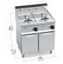 Fritéza elektrická BERTOS E7F18-8M, řada Macros 700