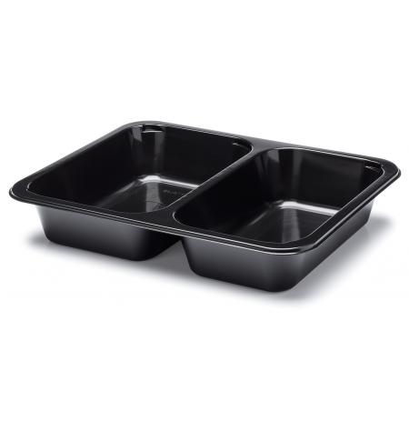 Vanička zatavovací 2-dílná 227x178x50mm, černá, 500 ks