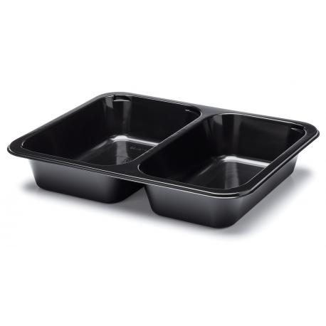 Vanička zatavovací 2-dílná 227x178x50mm, černá, 500 ks