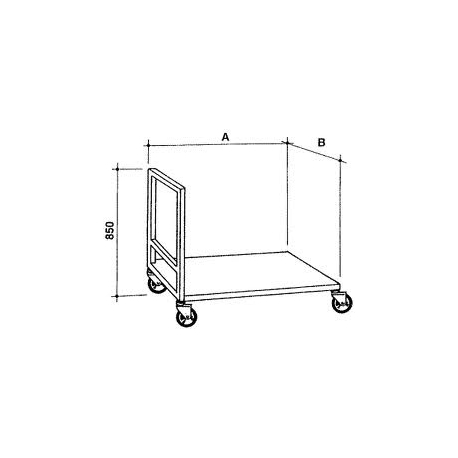Vozík plošinový 1000 x 600 mm