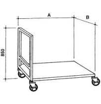 Vozík plošinový 1000 x 600 mm