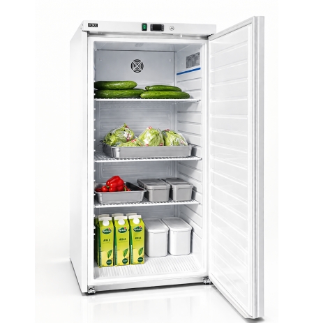 Chladnička na přepravky DR 600 RedFox, plné dveře, bílé opláštění, 580 ltr.