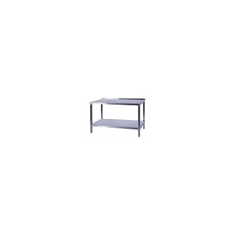 Pracovní stůl nerezový s policí, rozměr (d x š): 700 x 700 x 900 mm